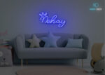 Nehay Name Neon Sign Dark Blue