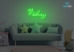 Nehay Name Neon Sign Green