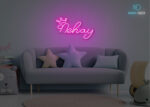 Nehay Name Neon Sign Hot-Pink