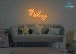 Nehay Name Neon Sign Orange