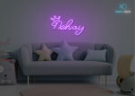 Nehay Name Neon Sign Purple