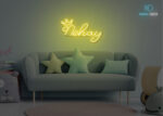 Nehay Name Neon Sign Yellow