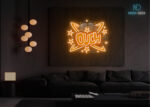 Ouch Comic Burst LED Neon Sign Orange