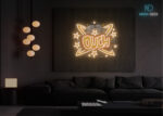 Ouch Comic Burst LED Neon Sign Warm-White