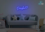 Parshu Name Neon Sign Dark-Blue