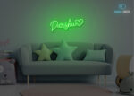 Parshu Name Neon Sign Green