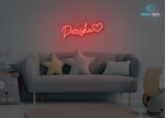 Parshu Name Neon Sign Red