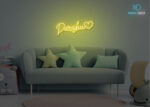 Parshu Name Neon Sign Yellow