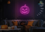 Pumpkin Neon Sign Hot-Pink