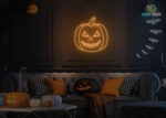 Pumpkin Neon Sign Orange