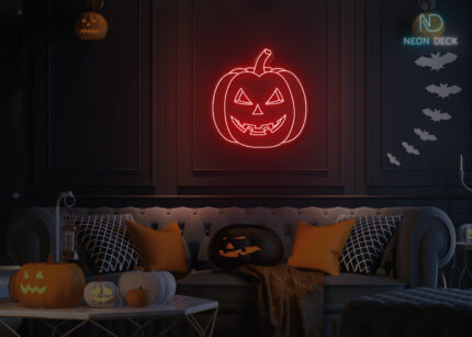 Pumpkin Neon Sign Red