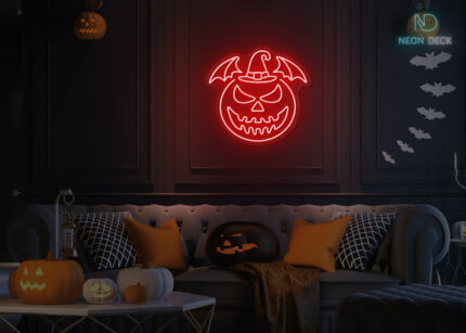 Pumpkin 🎃 Neon Sign Red