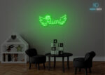 Ruchnl Name Neon Sign Green