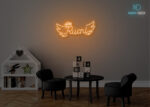 Ruchnl Name Neon Sign Orange