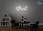 Ruchnl Name Neon Sign White