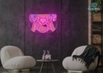 Shout Out Lips LED Neon Sign Hot-Pink