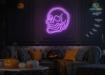 Skull Neon Sign Purple