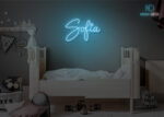 Sofia Name Neon Sign Ice-Blue