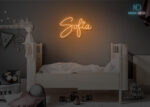 Sofia Name Neon Sign Orange