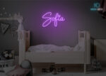 Sofia Name Neon Sign Purple