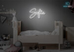 Sofia Name Neon Sign White