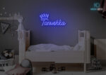 Tanushka Name Neon Sign Dark-Blue