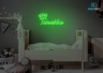Tanushka Name Neon Sign Green