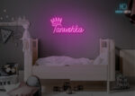 Tanushka Name Neon Sign Hot-Pink