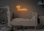 Tanushka Name Neon Sign Orange