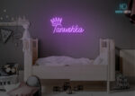 Tanushka Name Neon Sign Purple