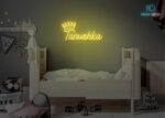 Tanushka Name Neon Sign Yellow
